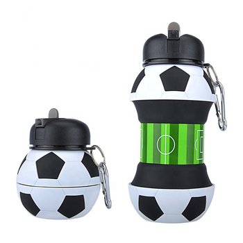 550ml足球造型水瓶-可摺疊矽膠水壺_2